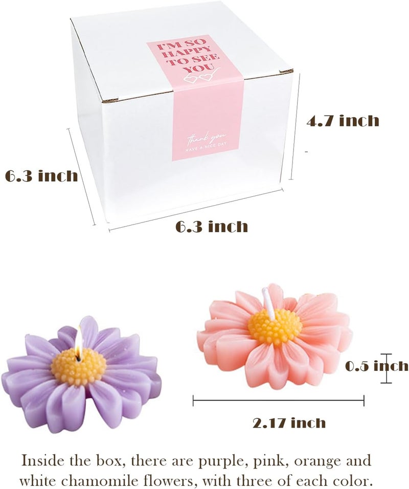 LPUSA Colored Candles Chamomile Floating Candles Large 2" Scented Romantic Tealight Candles for Cylinder Vases,Centerpieces at Wedding,Party,Pool,Holidays,12 Pack - Image 2
